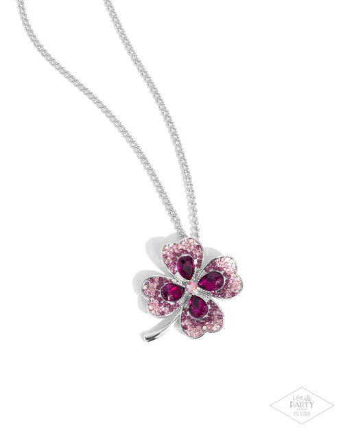Four Leaf Fashion - Pink - Paparazzi Necklace Image
