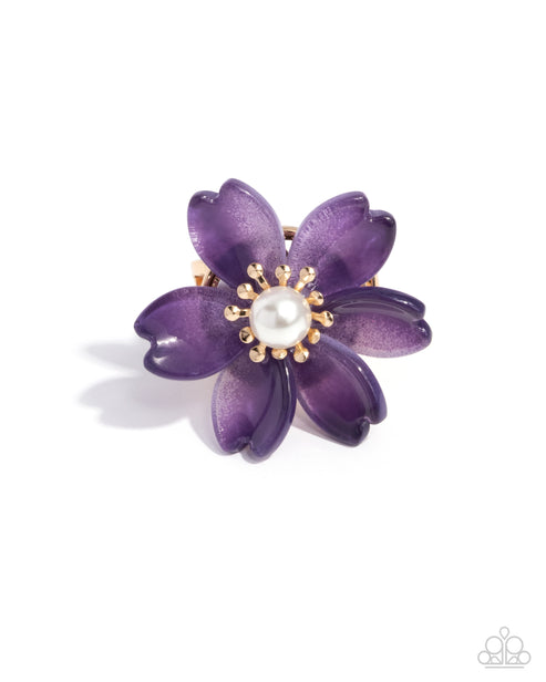 Paparazzi Ring ~ Floral Force - Purple