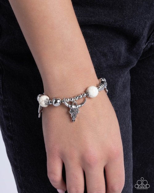 Western Welcome - White - Paparazzi Bracelet Image