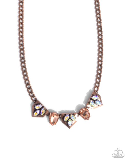 Home Place Haute - Copper - Paparazzi Necklace Image