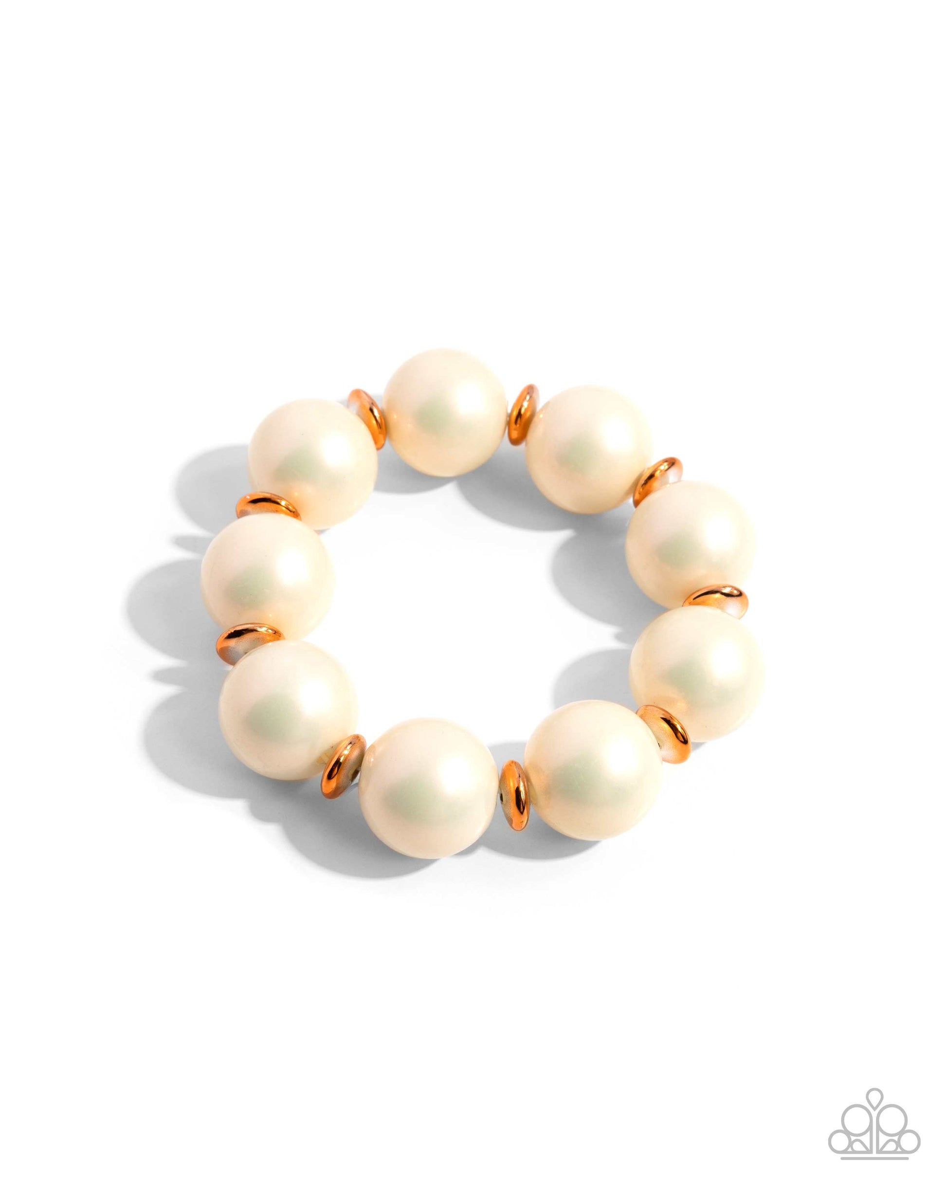 Pearl Platoon - Complete Look - Orange - Paparazzi Product Image