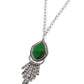 Stamped Statement - Green - Paparazzi Necklace Image