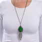 Stamped Statement - Green - Paparazzi Necklace Image