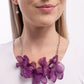 Fancy Fabric - Purple - Paparazzi Necklace Image