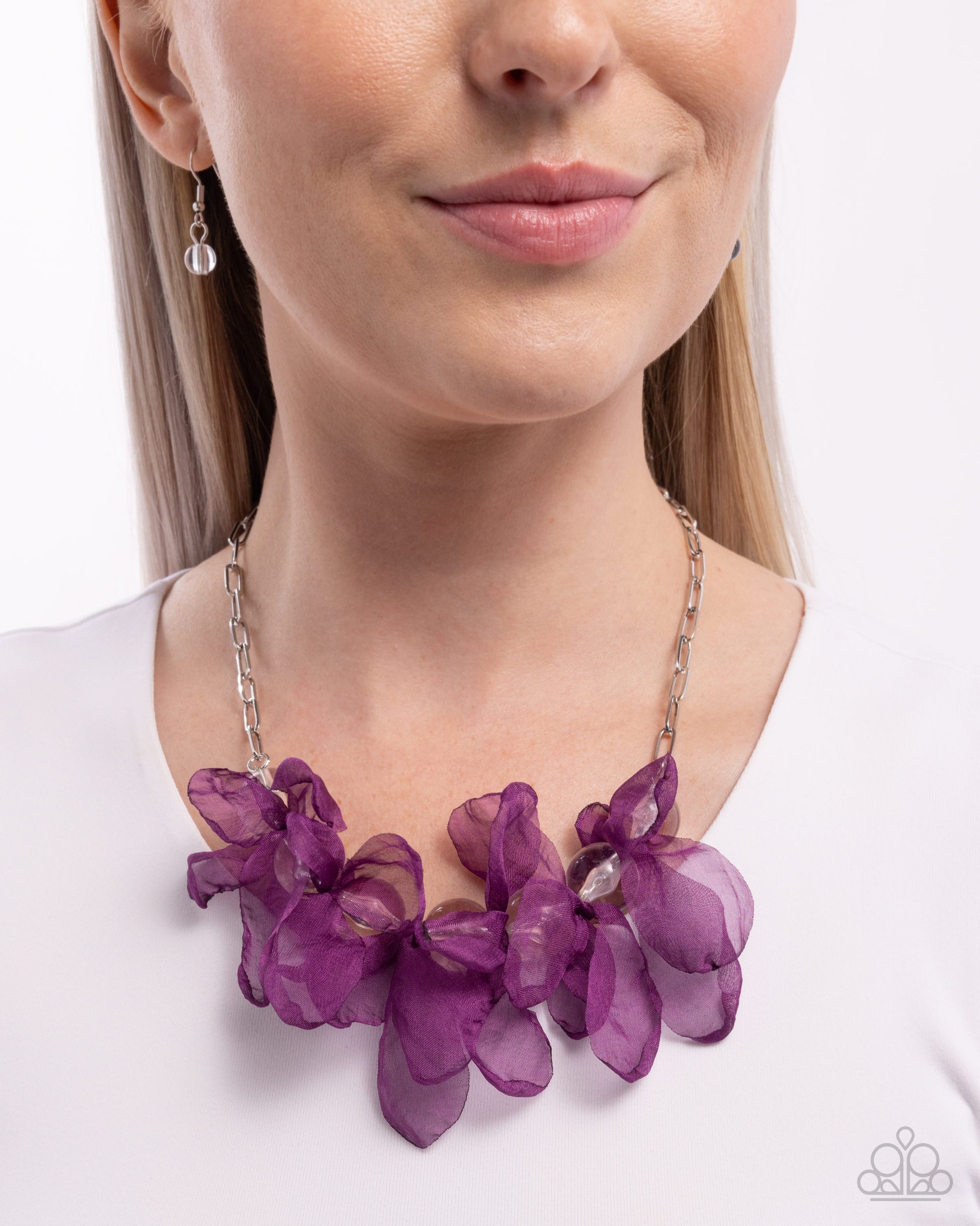 Fancy Fabric - Purple - Paparazzi Necklace Image