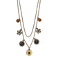 Glinting Garden - Brass - Paparazzi Necklace Image