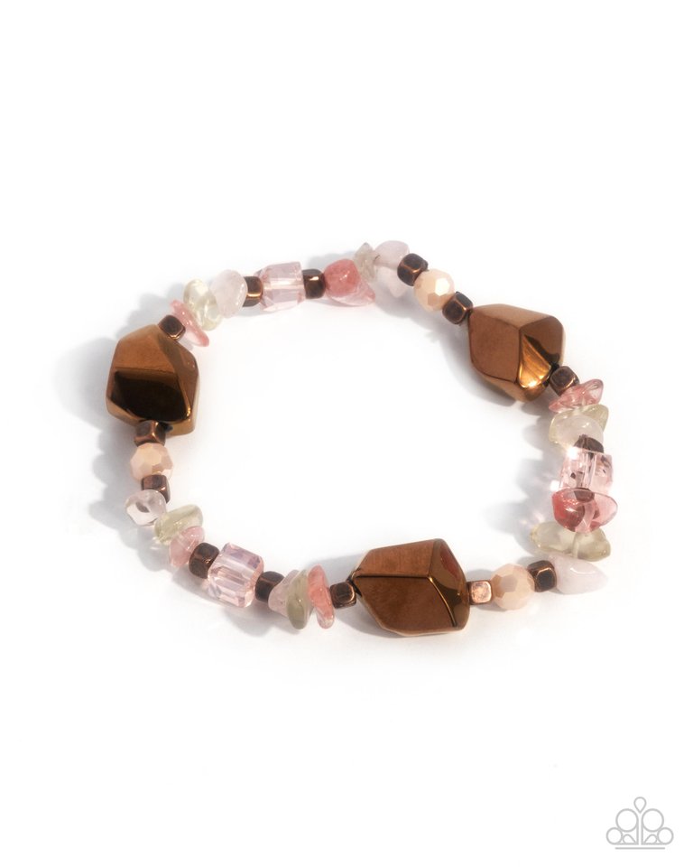 Eclectic Ease - Copper - Paparazzi Bracelet Image