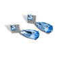 Diamond Life - Blue - Paparazzi Earring Image