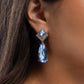Diamond Life - Blue - Paparazzi Earring Image