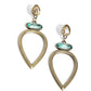 Cultured Chic - Brass - Paparazzi Earring Image