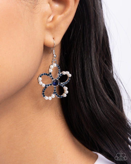 Paramount Pearls - Blue - Paparazzi Earring Image