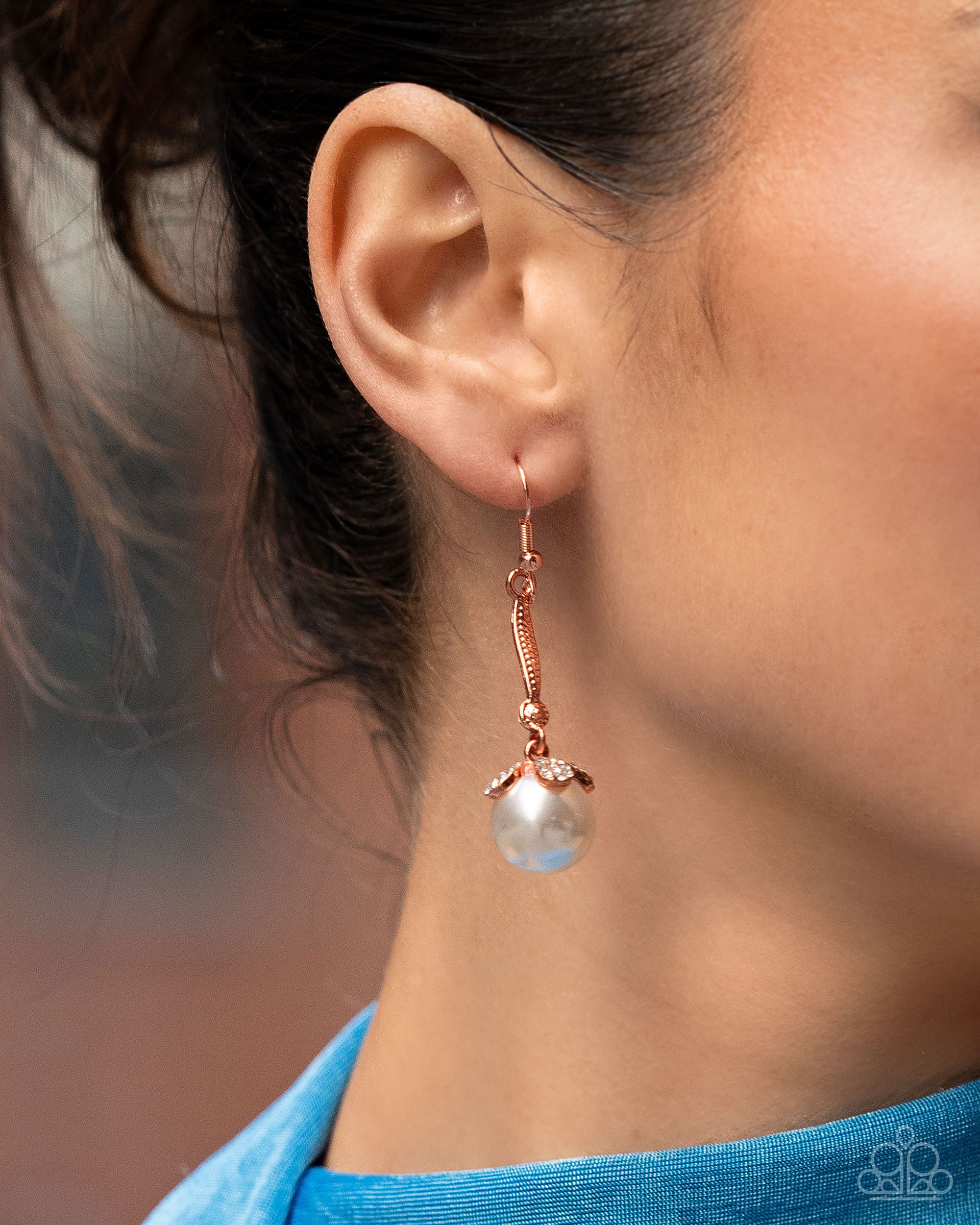 Royal Rarity - Copper - Paparazzi Earring Image