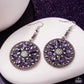 Cathedral Chic - Purple - Paparazzi Earring Image