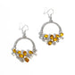 Bouquet Bliss - Yellow - Paparazzi Earring Image