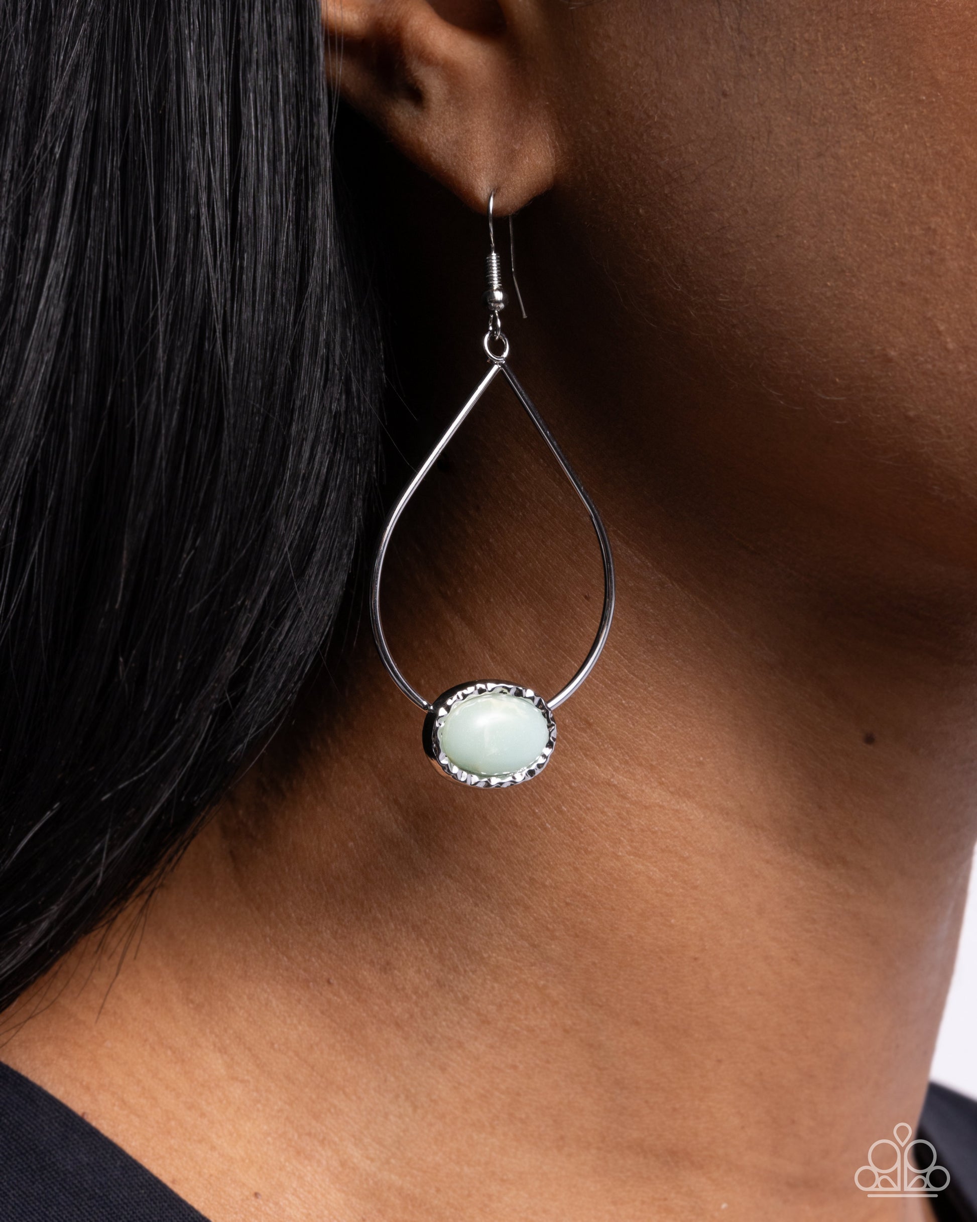 Sensible Stones - Blue - Paparazzi Earring Image