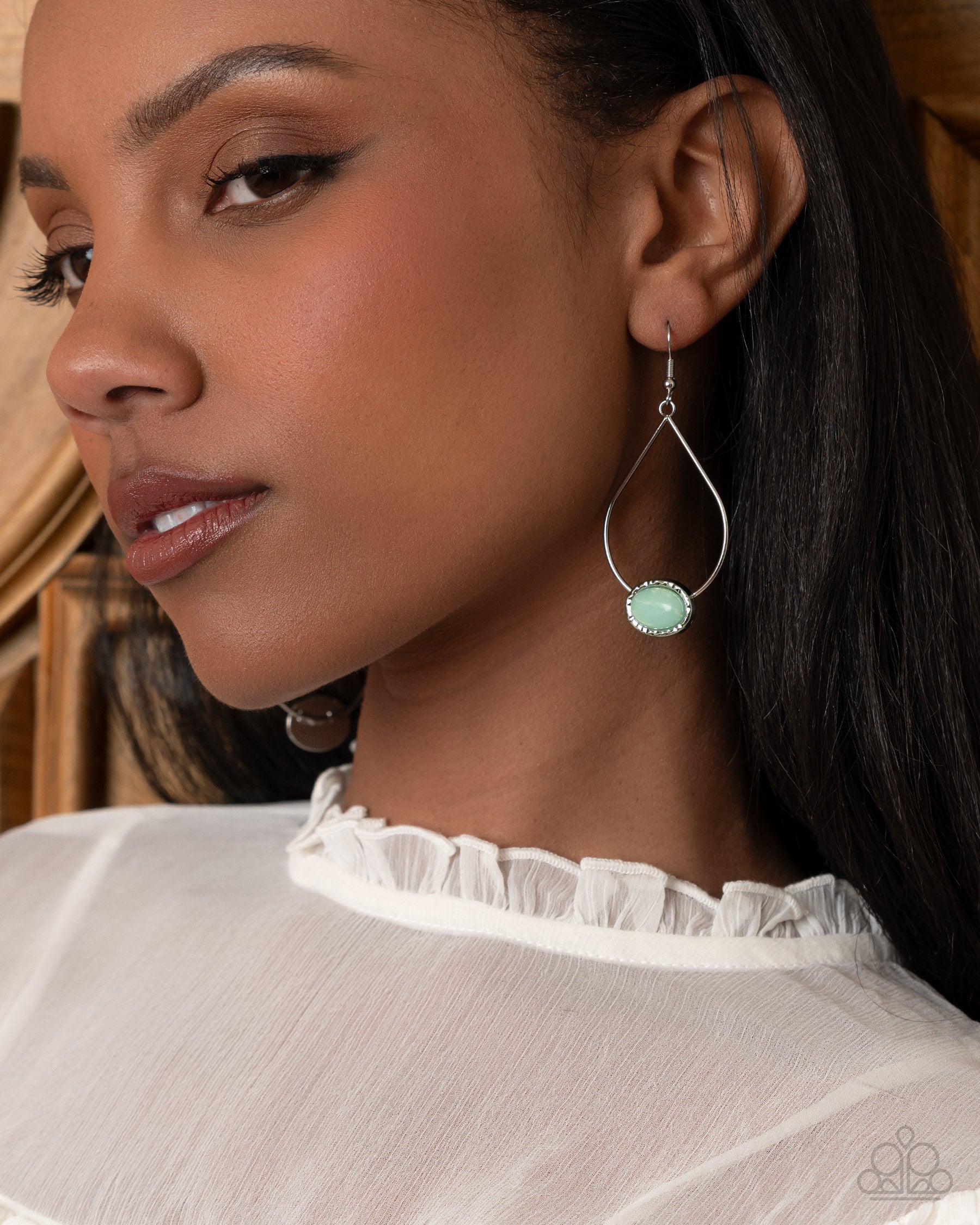 Sensible Stones - Blue - Paparazzi Earring Image