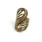 Superstar Spiral - Brass - Paparazzi Ring Image