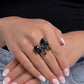 Delivering Dazzle - Black - Paparazzi Ring Image