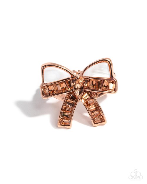 Delivering Dazzle - Copper - Paparazzi Ring Image