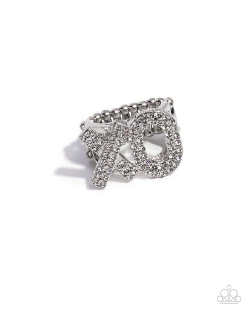 French Kisses - White - Paparazzi Ring Image