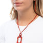 Metallic Movement - Red - Paparazzi Necklace Image