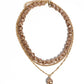 Baroque Bling - Brown - Paparazzi Necklace Image