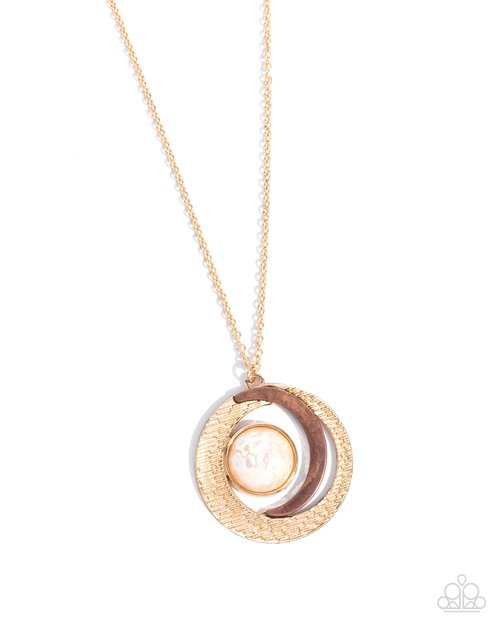 Lunar Month - Gold - Paparazzi Necklace Image