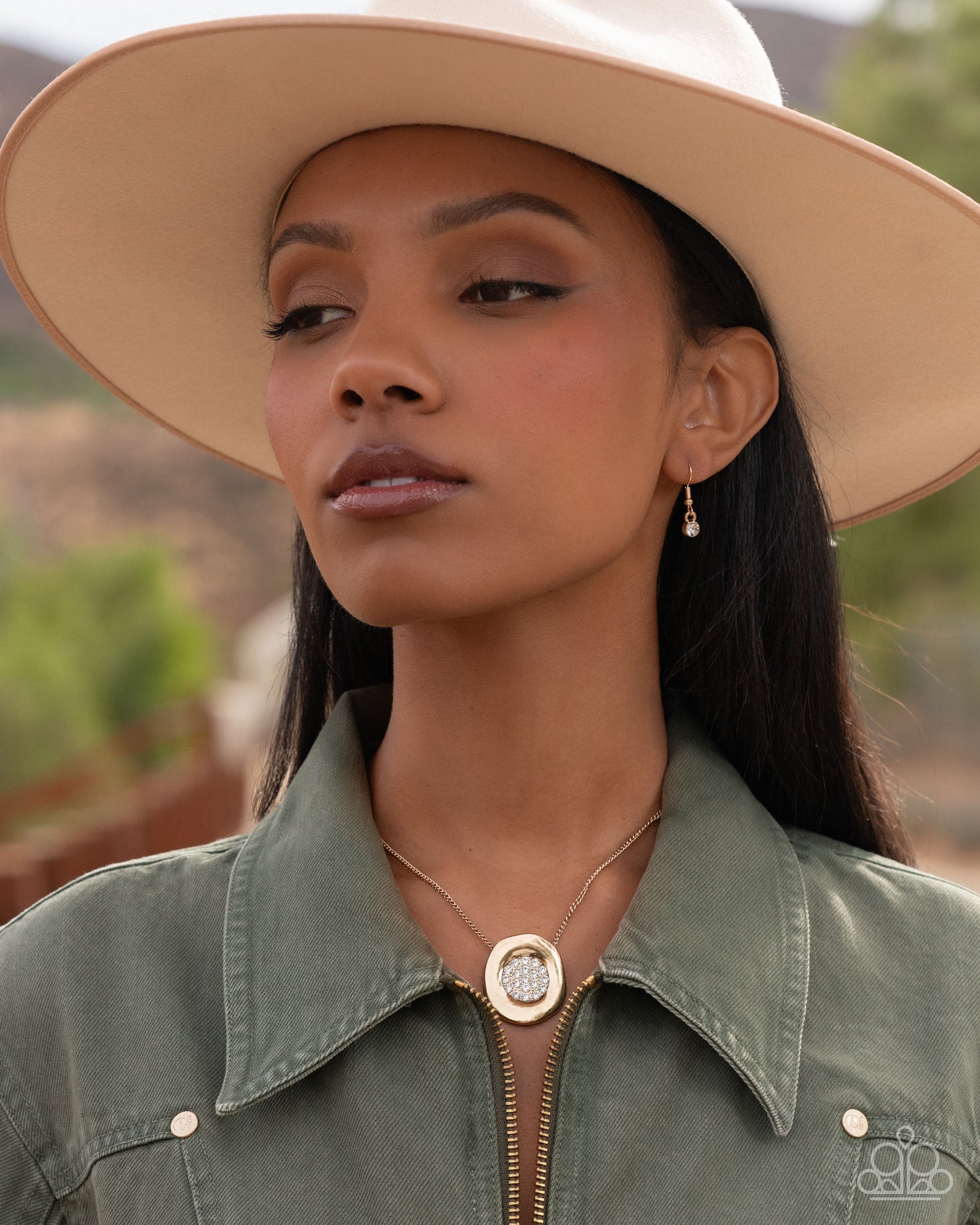 Gently Glistening - Gold - Paparazzi Necklace Image