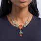 Bouquet Backdrop - Orange - Paparazzi Necklace Image