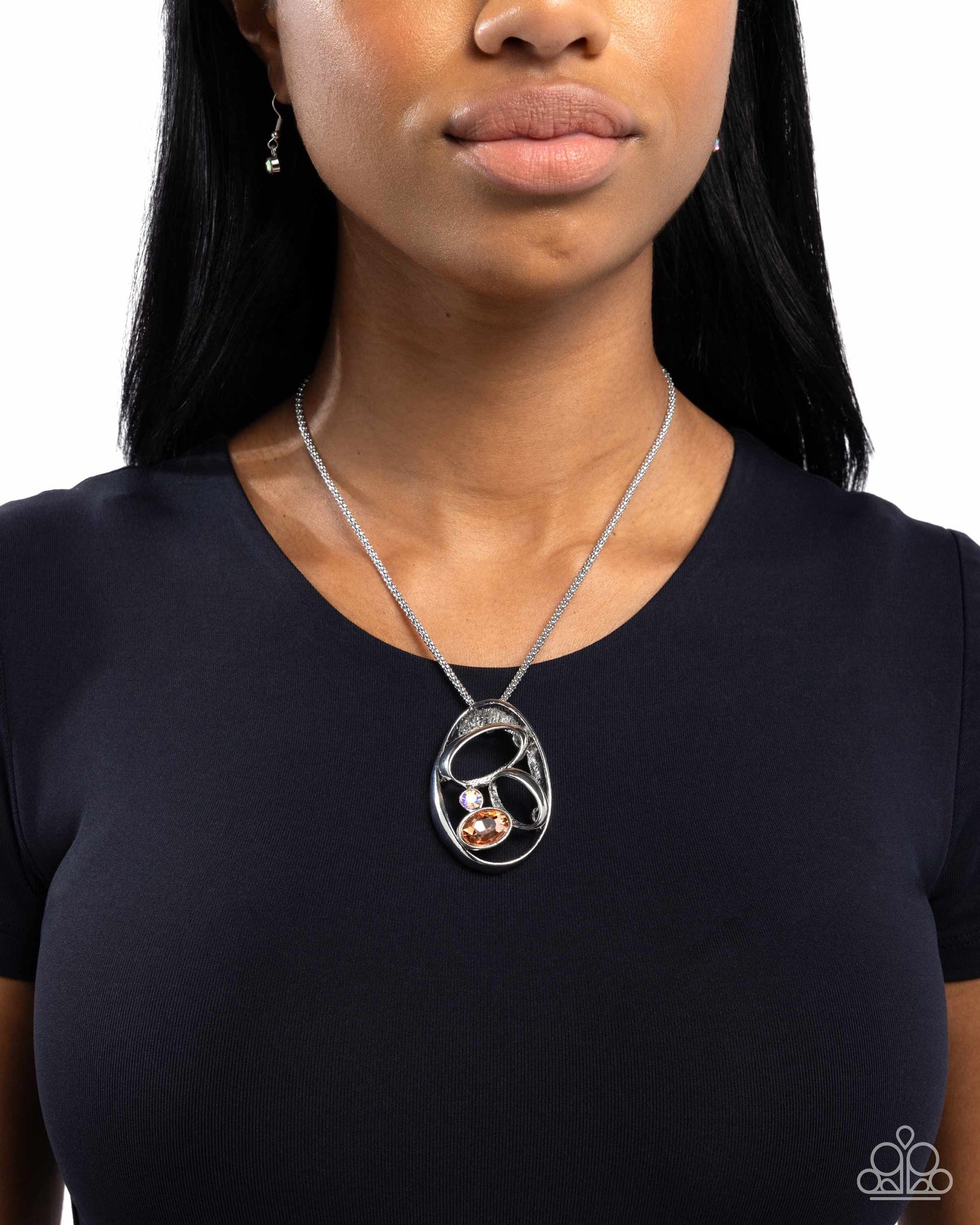 Dramatic Destiny - Orange - Paparazzi Necklace Image