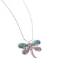 Dragonfly Defiance - Purple - Paparazzi Necklace Image