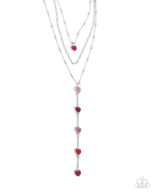 Valiant Valentine - Red - Paparazzi Necklace Image