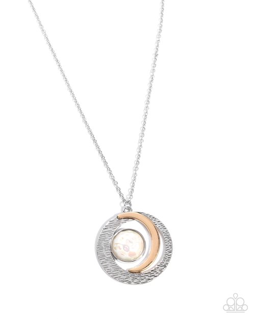 Lunar Month - White - Paparazzi Necklace Image