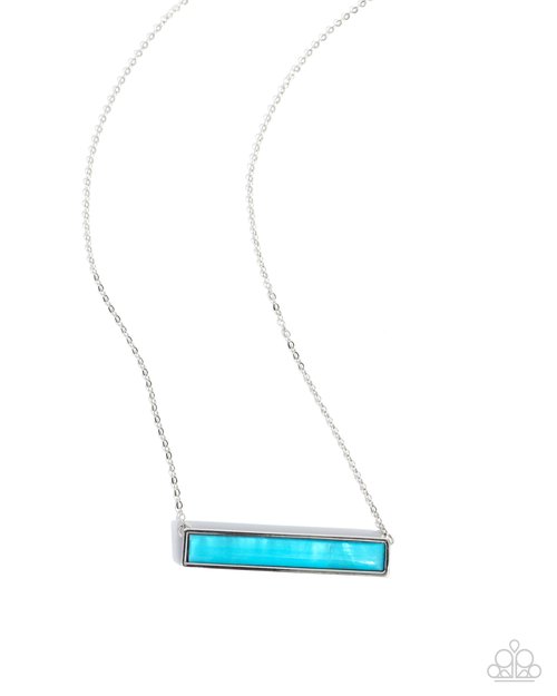 Adorable Abalone - Blue - Paparazzi Necklace Image