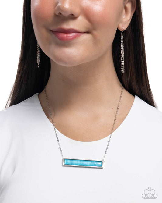 Adorable Abalone - Blue - Paparazzi Necklace Image