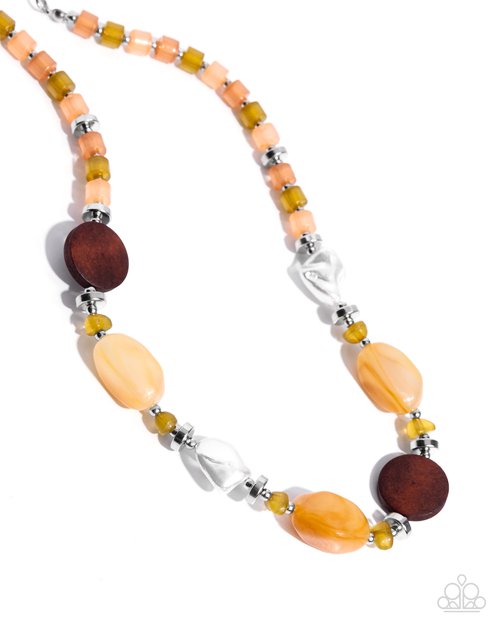 Colorful Century - Orange - Paparazzi Necklace Image