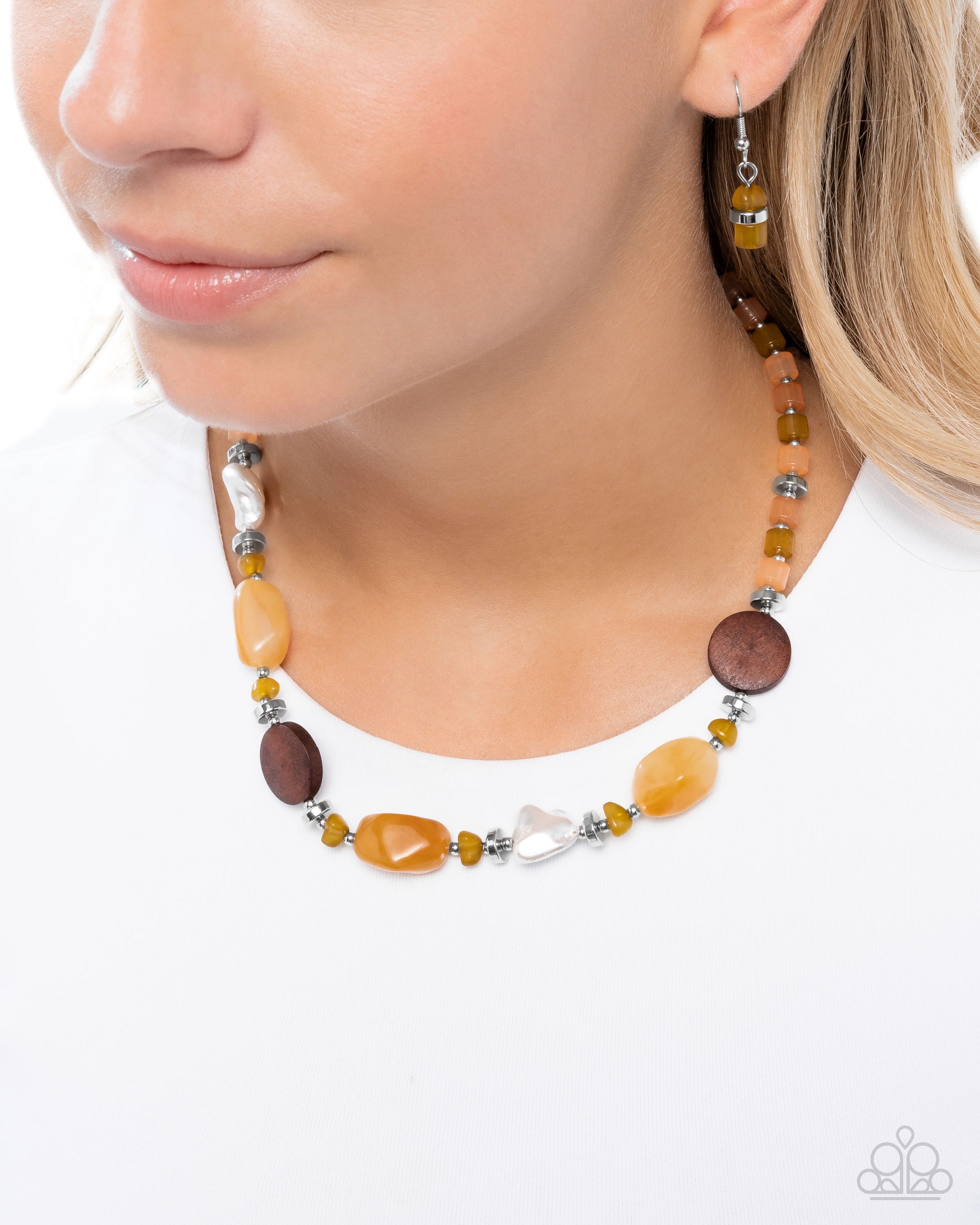 Colorful Century - Orange - Paparazzi Necklace Image
