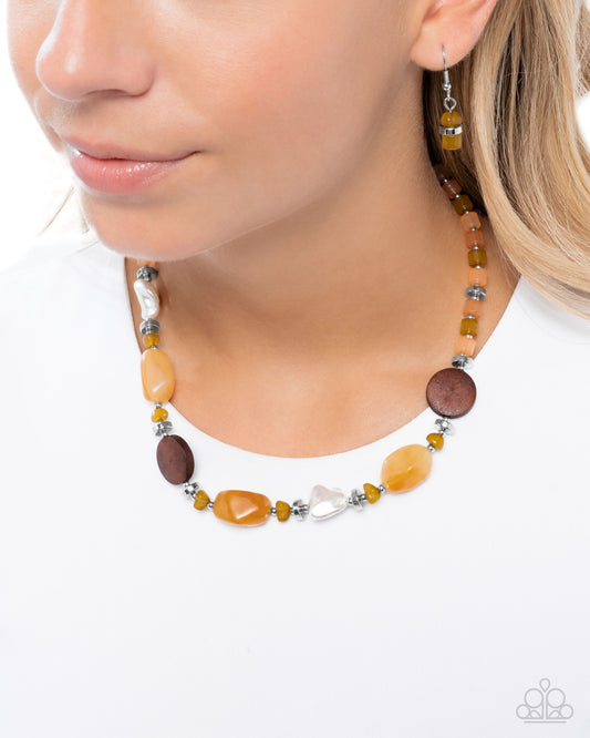 Colorful Century - Orange - Paparazzi Necklace Image