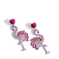Paparazzi Earring ~ Flamingo Freestyle - Pink