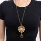 Angelic Arrangement - Gold - Paparazzi Necklace Image