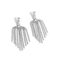 Tapered Twilight - White - Paparazzi Earring Image