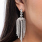Tapered Twilight - White - Paparazzi Earring Image