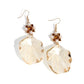 Coastal Candidate - Brown - Paparazzi Earring Image