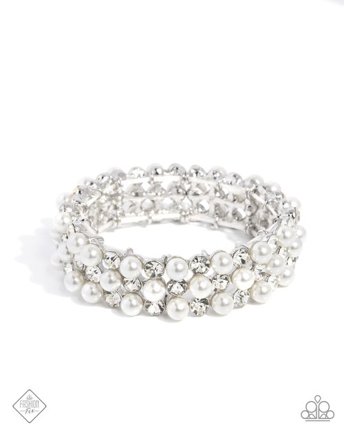 Cosmetic Character - White - Paparazzi Bracelet Image