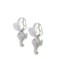 Timeless Tulip - White - Paparazzi Earring Image