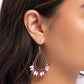 Pronged Pattern - Pink - Paparazzi Earring Image