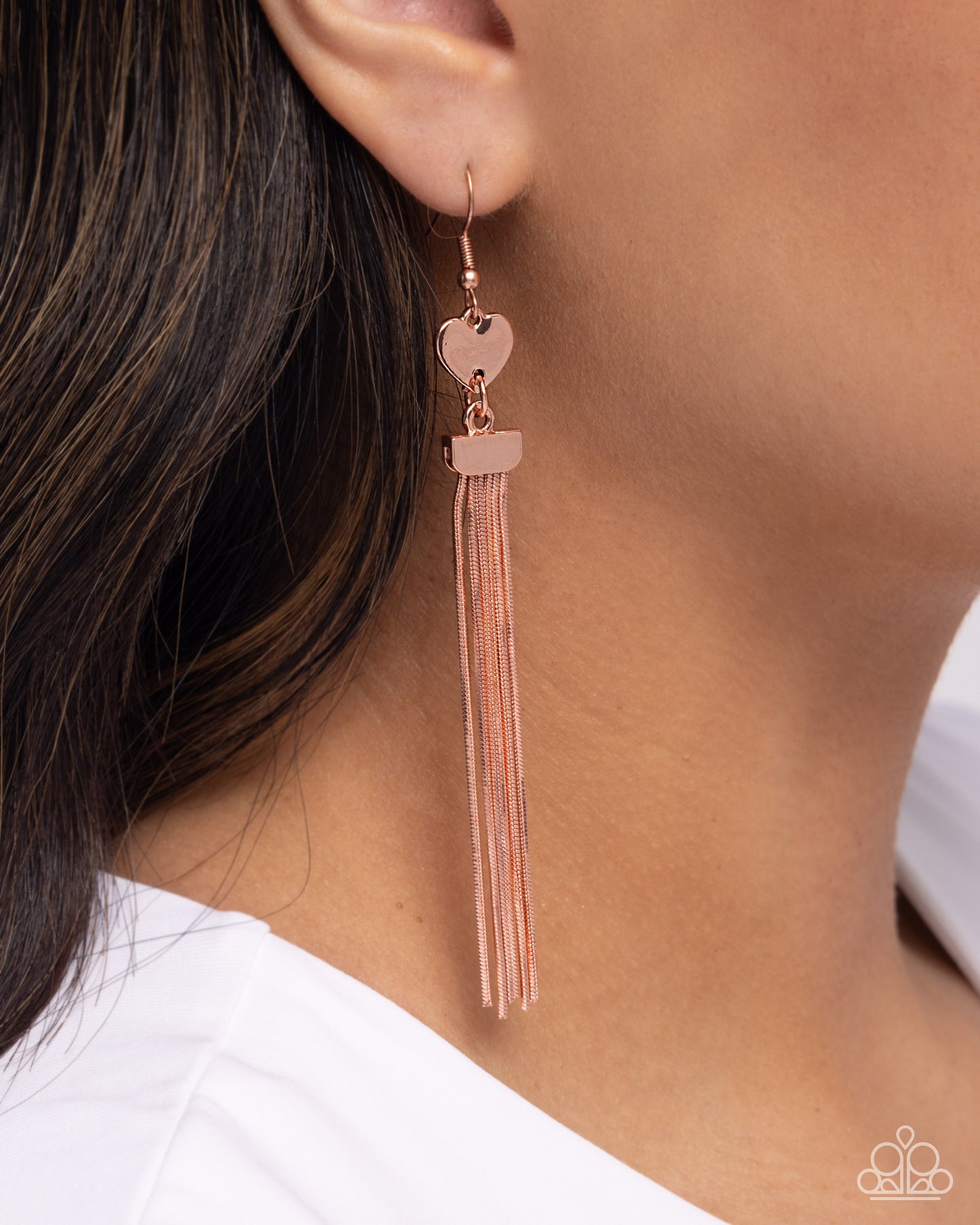 Smitten Sequence - Copper - Paparazzi Earring Image