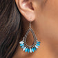 Pronged Pattern - Blue - Paparazzi Earring Image