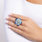 Floral Fit - Blue - Paparazzi Ring Image