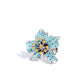 Fast Florals - Blue - Paparazzi Ring Image